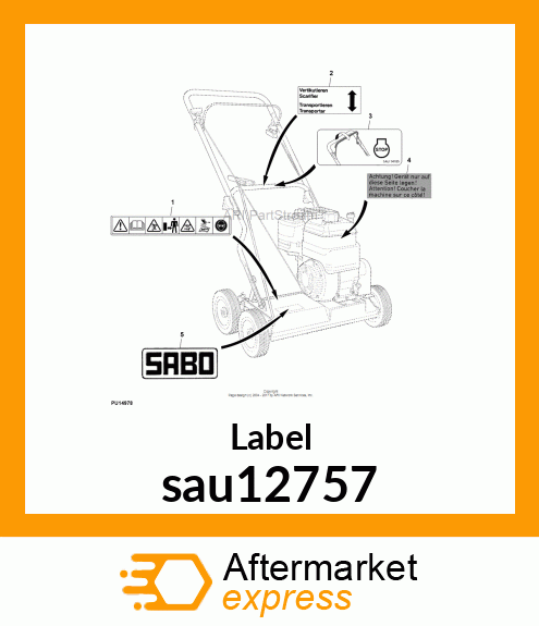 Label sau12757