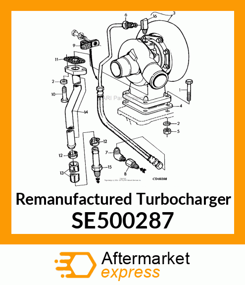 TURBOCHARGER,REMAN SE500287