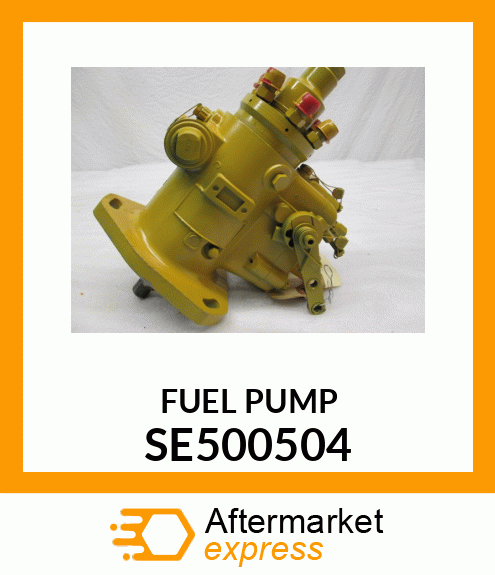 Fuel Injection Pump Reman - PUMP,REMAN FUEL INJ (STANADYNE) SE500504