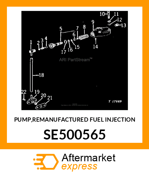 PUMP,REMANUFACTURED FUEL INJECTION SE500565