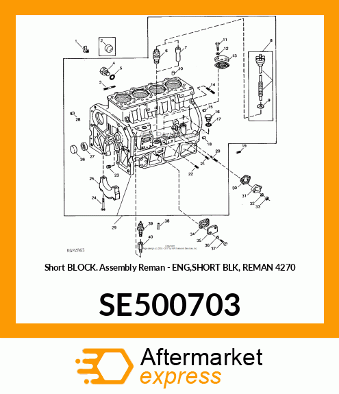 Short Block Assembly Reman SE500703