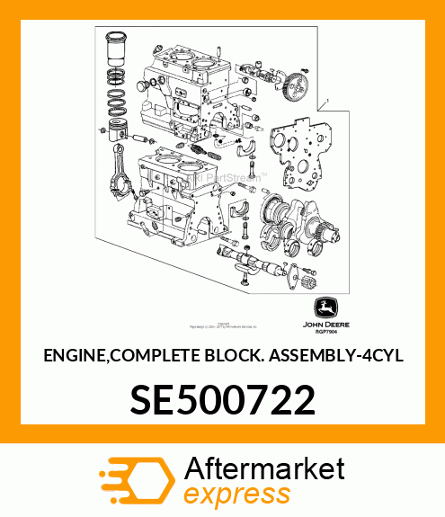 ENGINE,COMPLETE BLOCK ASSEMBLY SE500722