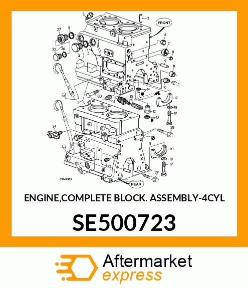 ENGINE,COMPLETE BLOCK ASSEMBLY SE500723