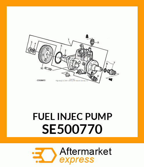 PUMP, FUEL INJ, REMAN SE500770