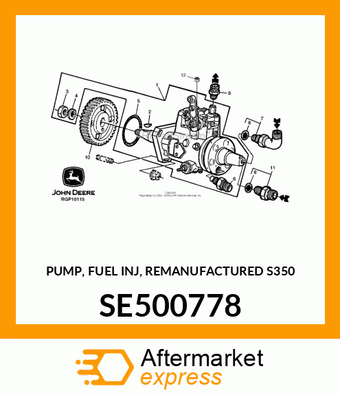 PUMP, FUEL INJ, REMAN SE500778