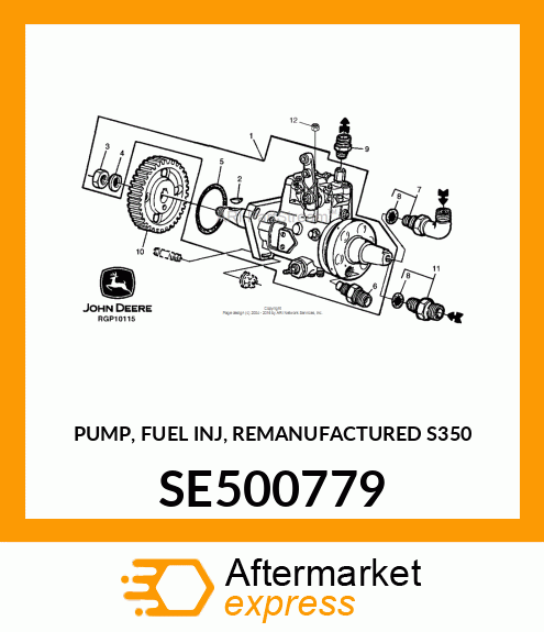 PUMP, FUEL INJ, REMAN SE500779