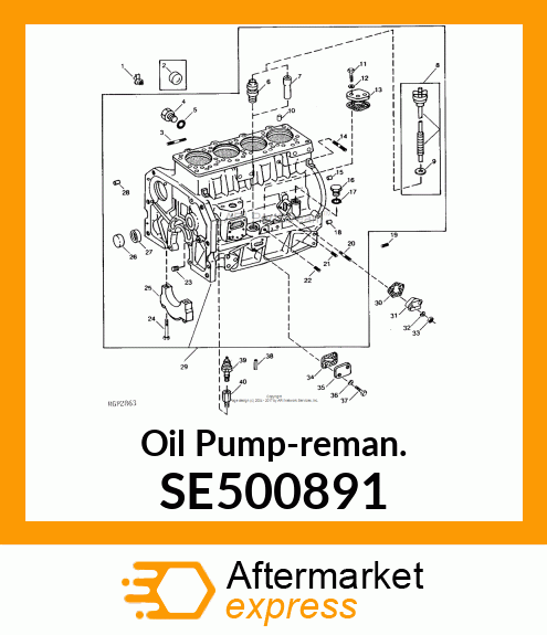 PUMP, ENGINE OIL ASSEMBLY SE500891