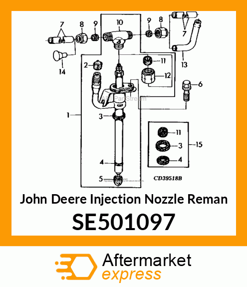 NOZZLE,REMANUFACTURED PENCIL SINGLE SE501097