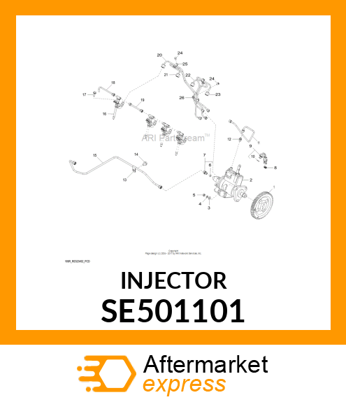 NOZZLE,REMANUFACTURED,PENCIL,SINGLE SE501101