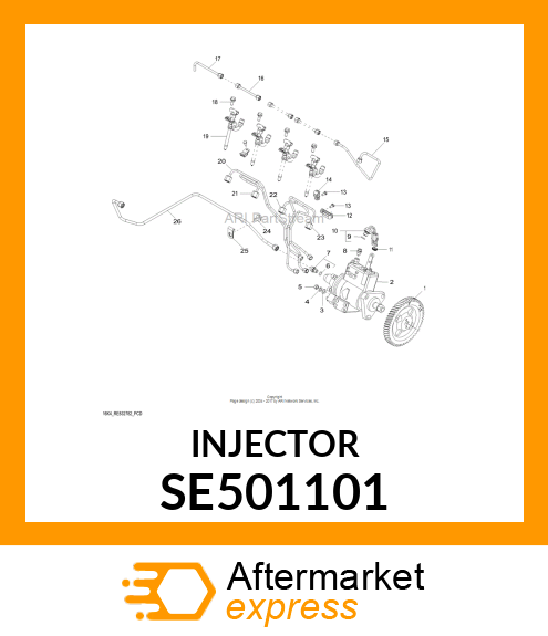 NOZZLE,REMANUFACTURED,PENCIL,SINGLE SE501101