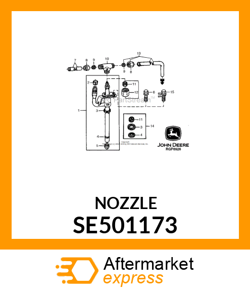 NOZZLE,REMANUFACTURED,PENCIL,SINGLE SE501173