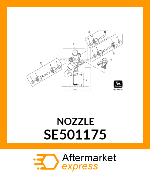 NOZZLE,REMANUFACTURED,PENCIL,SINGLE SE501175