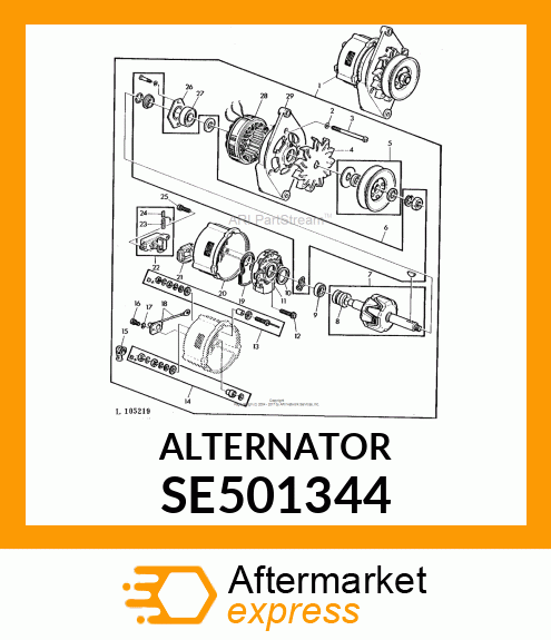 ALTERNATOR SE501344