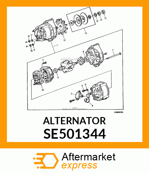 ALTERNATOR SE501344