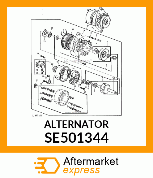 ALTERNATOR SE501344