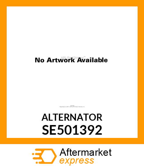 ALTERNATOR SE501392