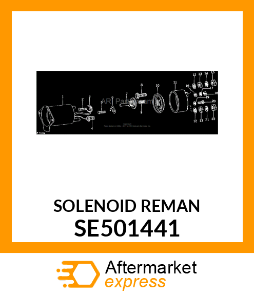 SOLENOID, REMAN STARTER SE501441