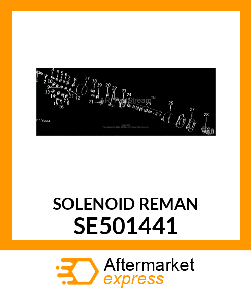 SOLENOID, REMAN STARTER SE501441