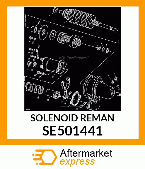 SOLENOID, REMAN STARTER SE501441