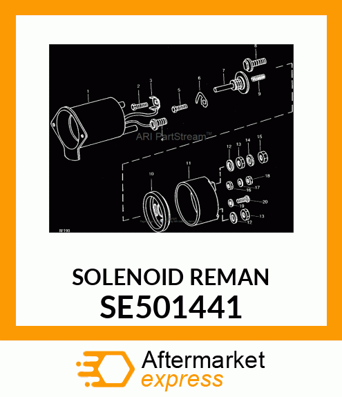 SOLENOID, REMAN STARTER SE501441