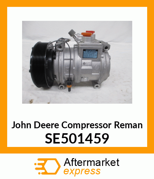 AC COMPRESSOR, 6E 12V, REMAN SE501459