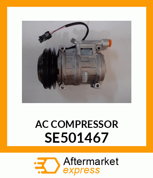 AC COMPRESSOR, 10PA 24V, REMAN SE501467