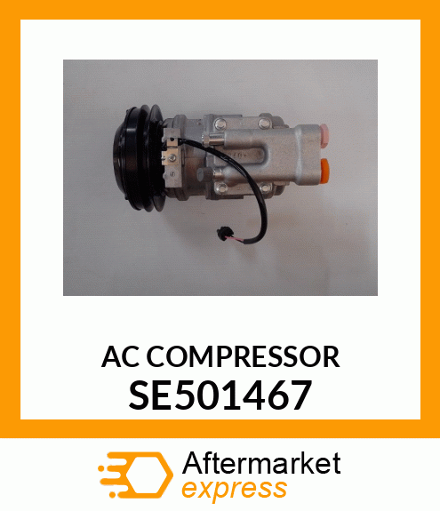 AC COMPRESSOR, 10PA 24V, REMAN SE501467