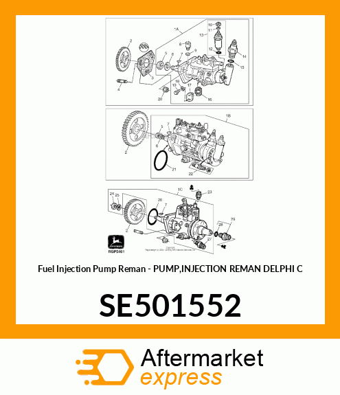 Fuel Injection Pump Reman SE501552