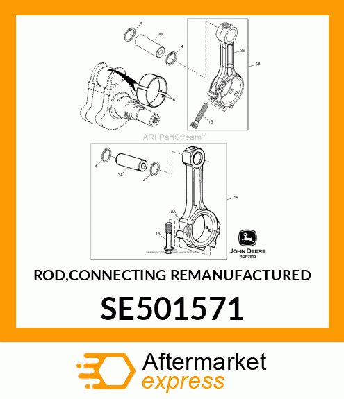 ROD,CONNECTING REMANUFACTURED SE501571