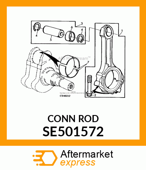 ROD,CONNECTING, REMANFACTURED SE501572