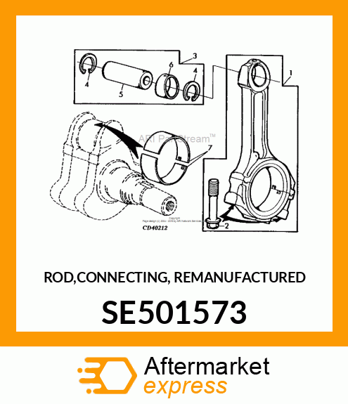 ROD,CONNECTING, REMANFACTURED SE501573