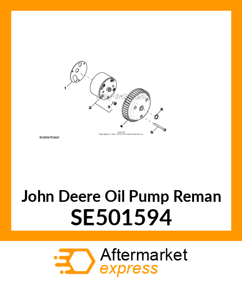 OIL PUMP,REMANUFACTURED, S650 SE501594