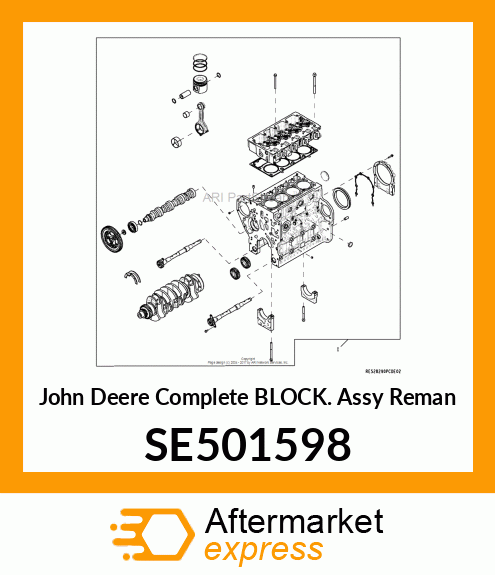 ENGINE,CBA 4024, REMAN SE501598