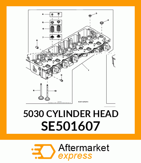 5030 CYLINDER HEAD SE501607