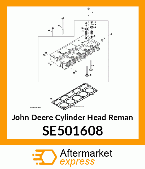 CYLINDER HEAD,HEAD, CYLINDER 5030 SE501608