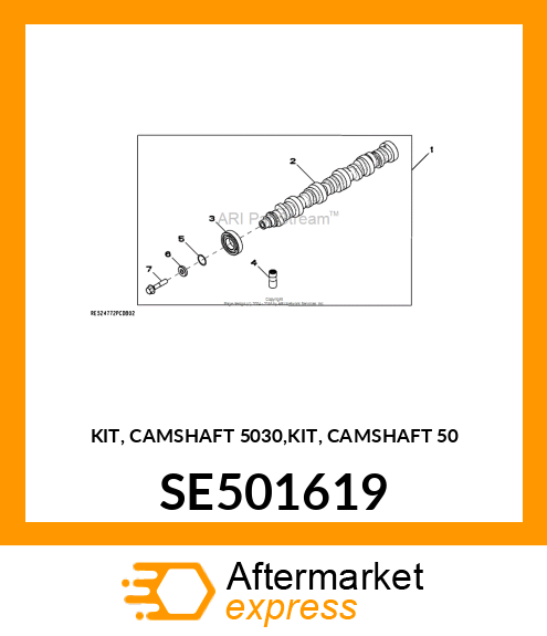 KIT, CAMSHAFT 5030,KIT, CAMSHAFT 50 SE501619