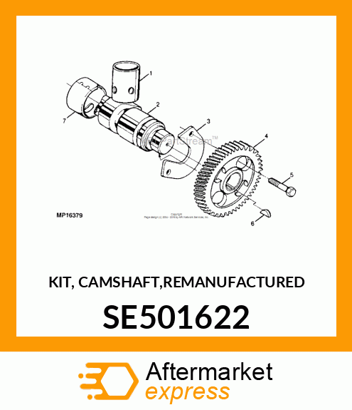 KIT, CAMSHAFT,REMAN SE501622