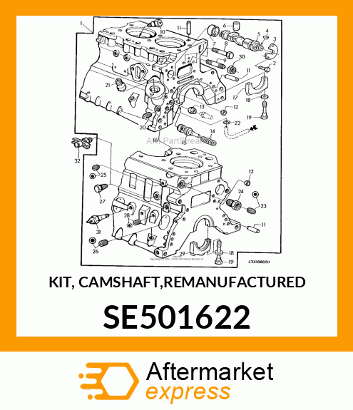 KIT, CAMSHAFT,REMAN SE501622