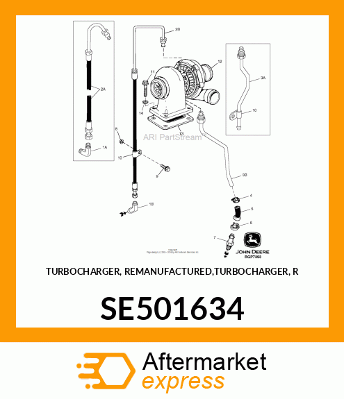 TURBOCHARGER, REMAN,TURBOCHARGER, R SE501634