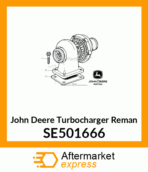 TURBOCHARGER, REMAN,REMAN TURBOCHAR SE501666