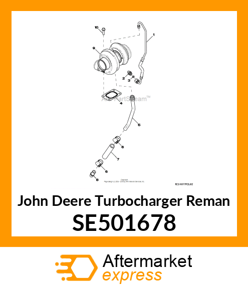 TURBOCHARGER, REMAN,TURBOCHARGER, R SE501678