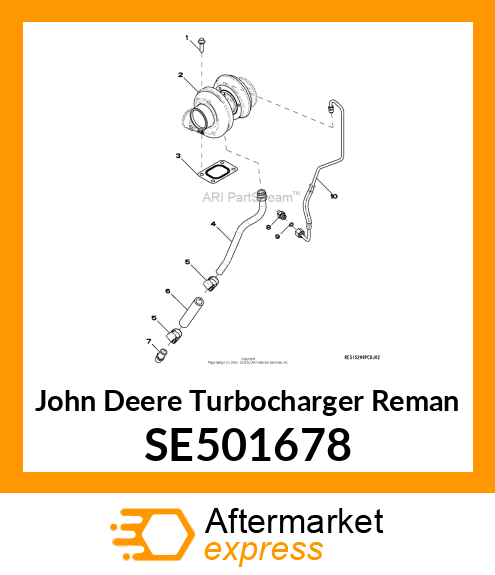 TURBOCHARGER, REMAN,TURBOCHARGER, R SE501678