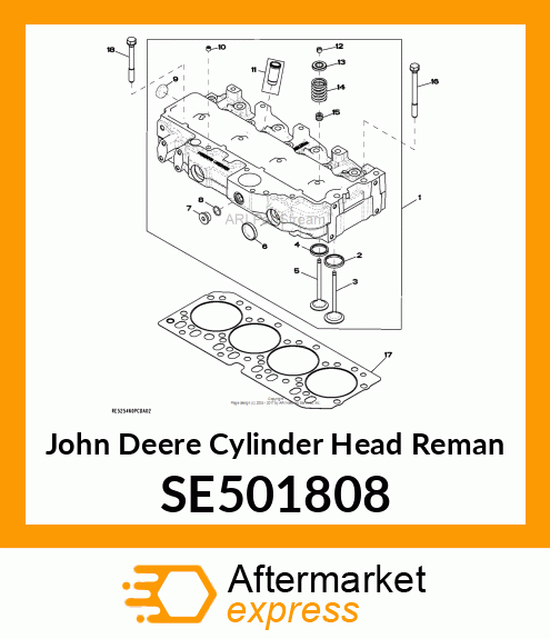 CYLINDER HEAD 4045PT TIER 3 SE501808