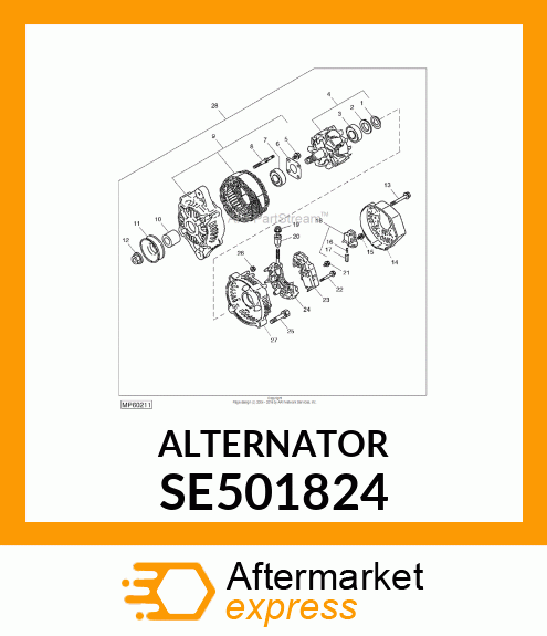 ALTERNATOR SE501824