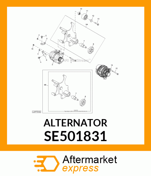 ALTERNATOR SE501831