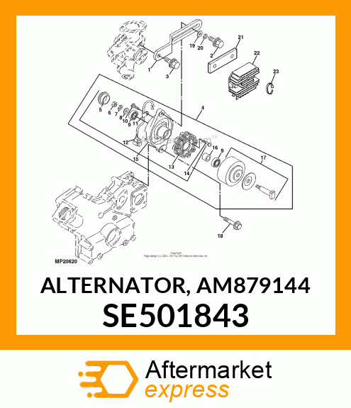 ALTERNATOR, AM879144 SE501843