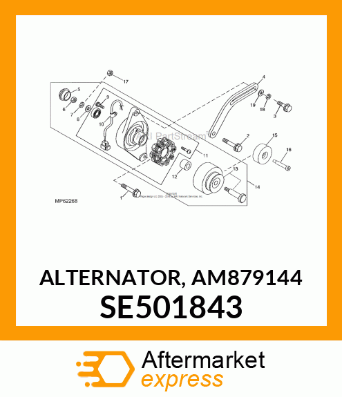 ALTERNATOR, AM879144 SE501843