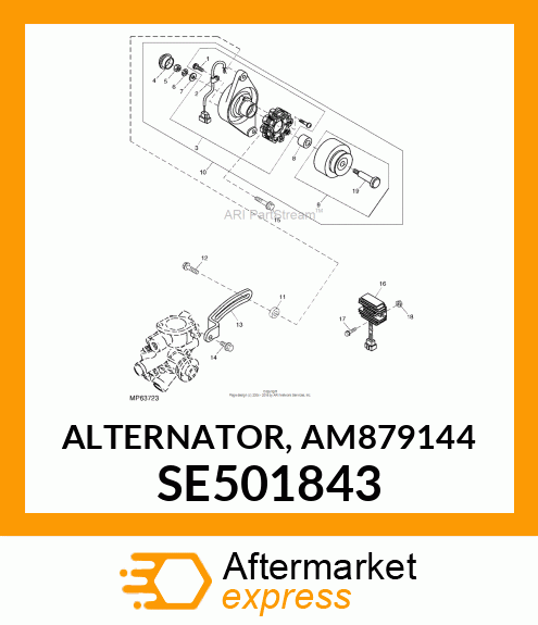 ALTERNATOR, AM879144 SE501843