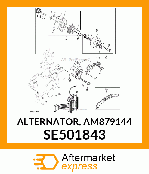 ALTERNATOR, AM879144 SE501843