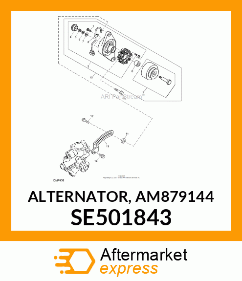 ALTERNATOR, AM879144 SE501843